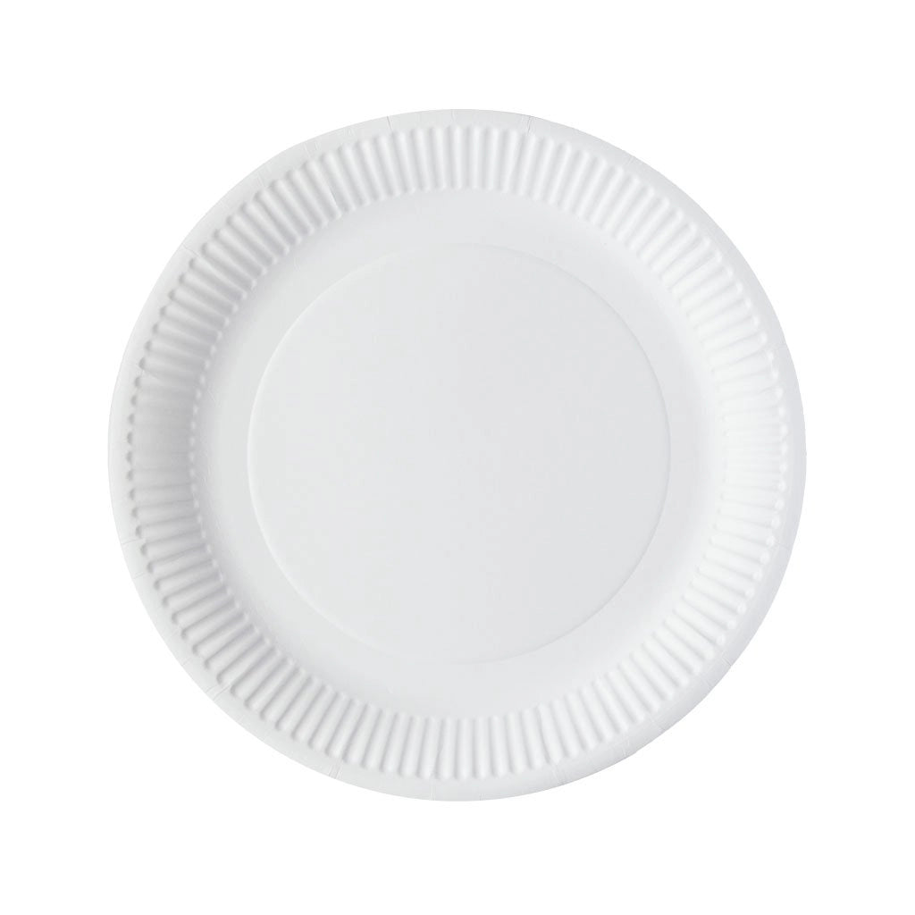 10 x Green Spirit 9 Round Paper Plates 100 Plates