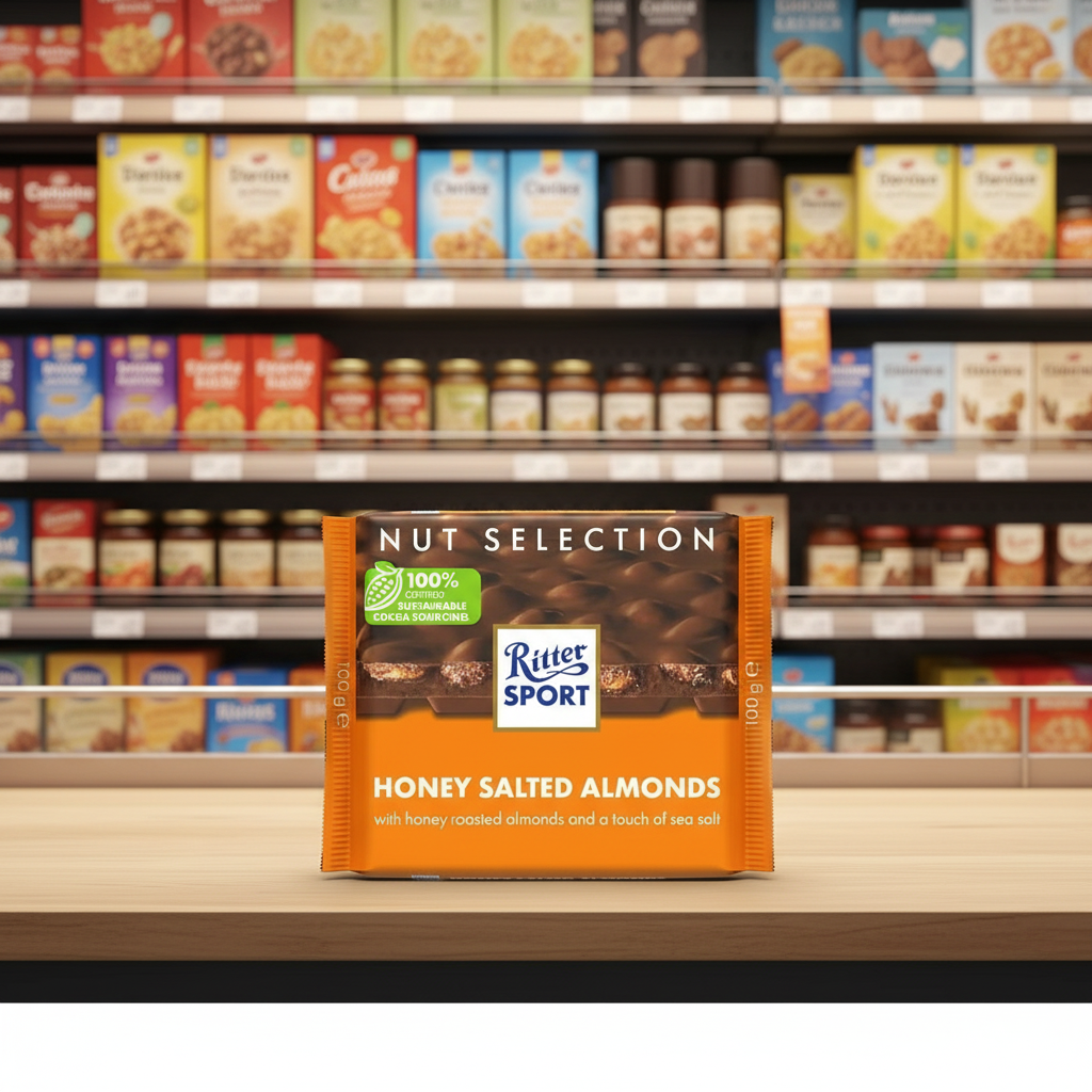 11 x Ritter Sport Nut Selection Honey Salted Almonds 100G