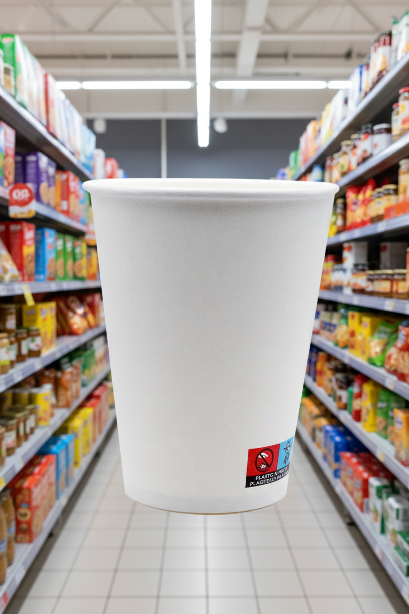 20 x 12 Oz Single Wall White Hot Cup 50 X 20