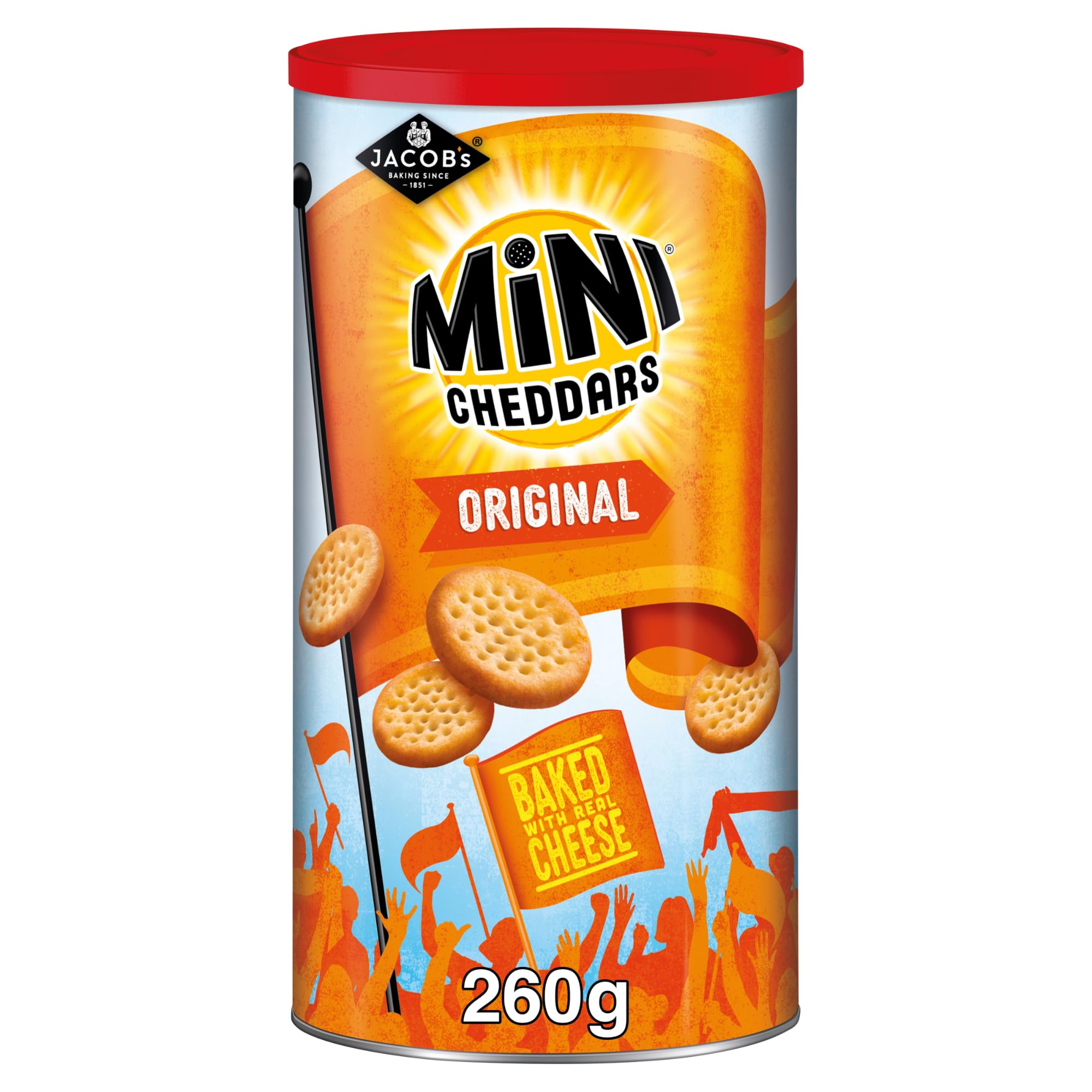 6 X Mini Cheddars Original Caddy - 260Gm