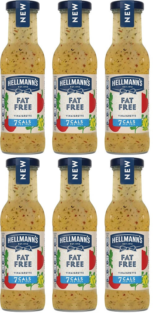 6 x Hellmann's Vinaigrette Fat Free 250 Ml