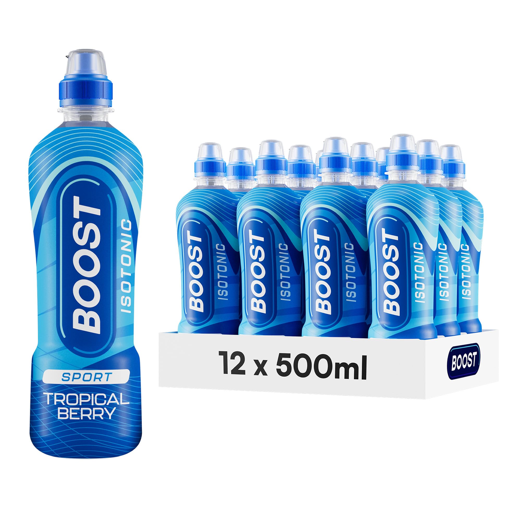 12 x Boost Sport Isotonic Tropical Berry 500Ml