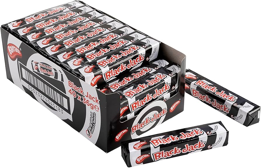 40 x Barratt Black Jack Stick Pack 36Gm