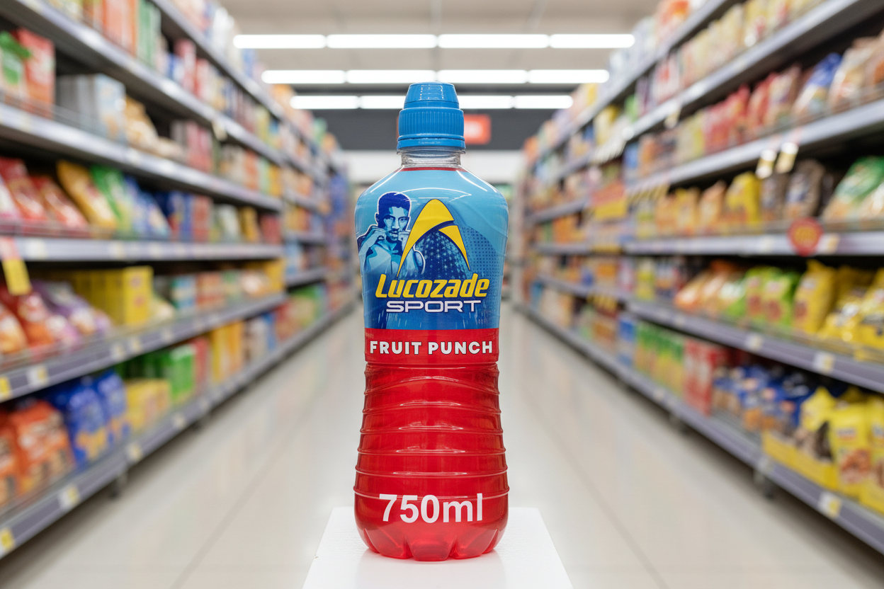 12 x Lucozade Sport Drink Fruit Punch 750Ml
