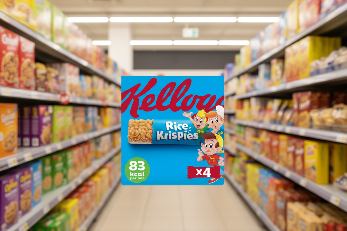 10 X Kellogg'S Rice Krispies Cereal Bars 4 Pack - 80Gm
