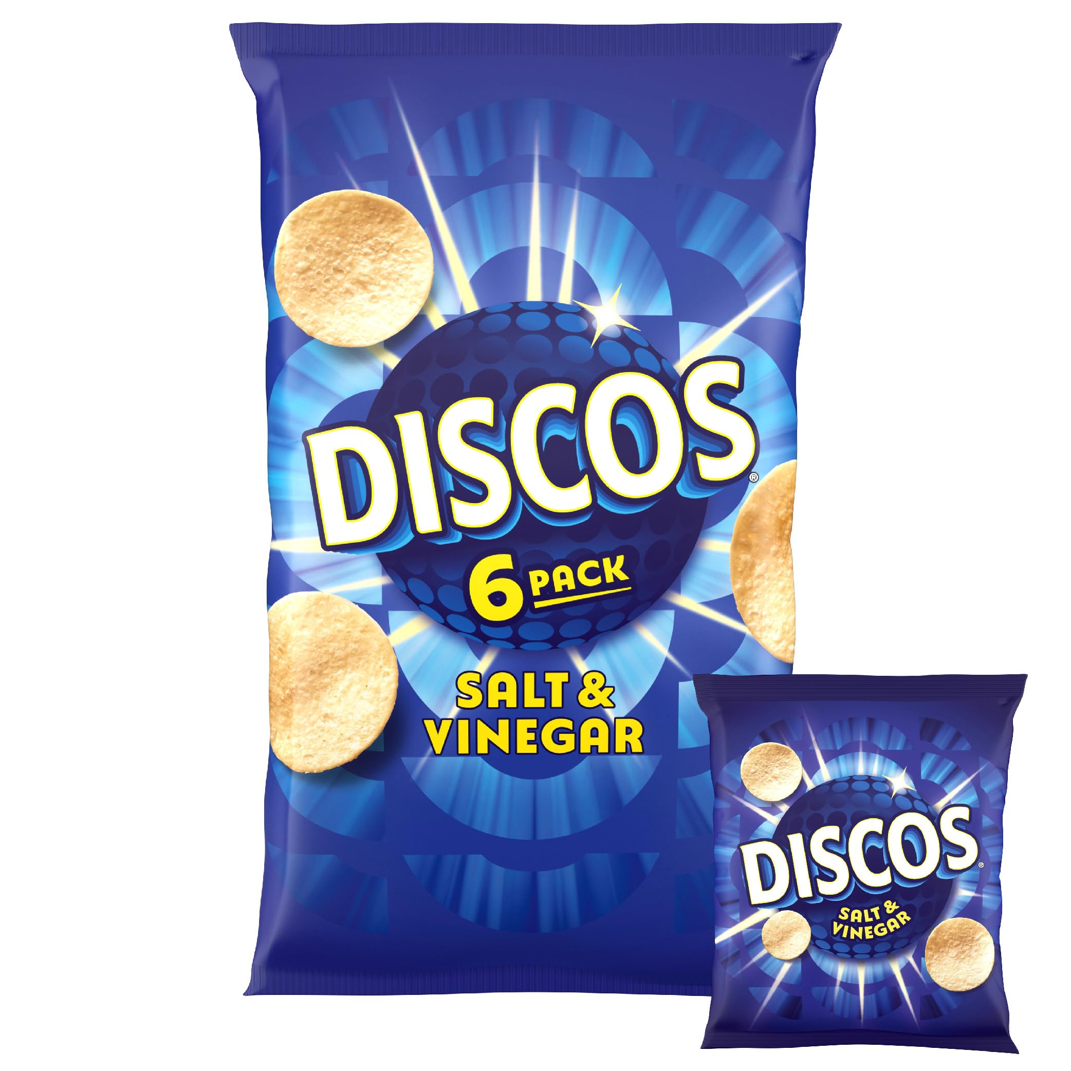 28 X Kp Discos Salt & Vinegar 6Pk - 6X25.5Gm