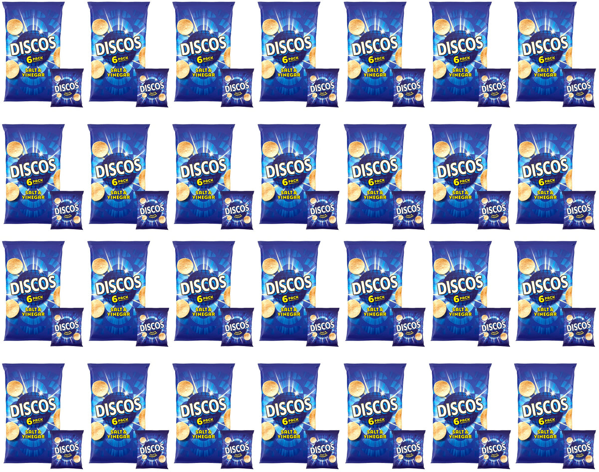 28 X Kp Discos Salt & Vinegar 6Pk - 6X25.5Gm