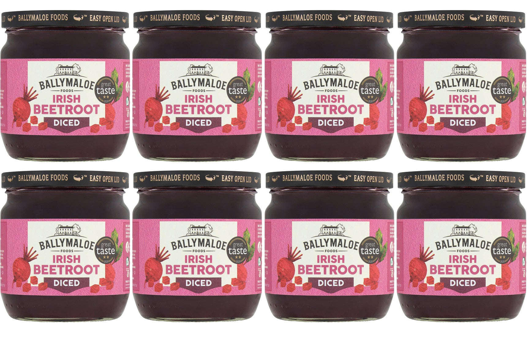 8 x Ballymaloe Foods Irish Beetroot Diced 415G