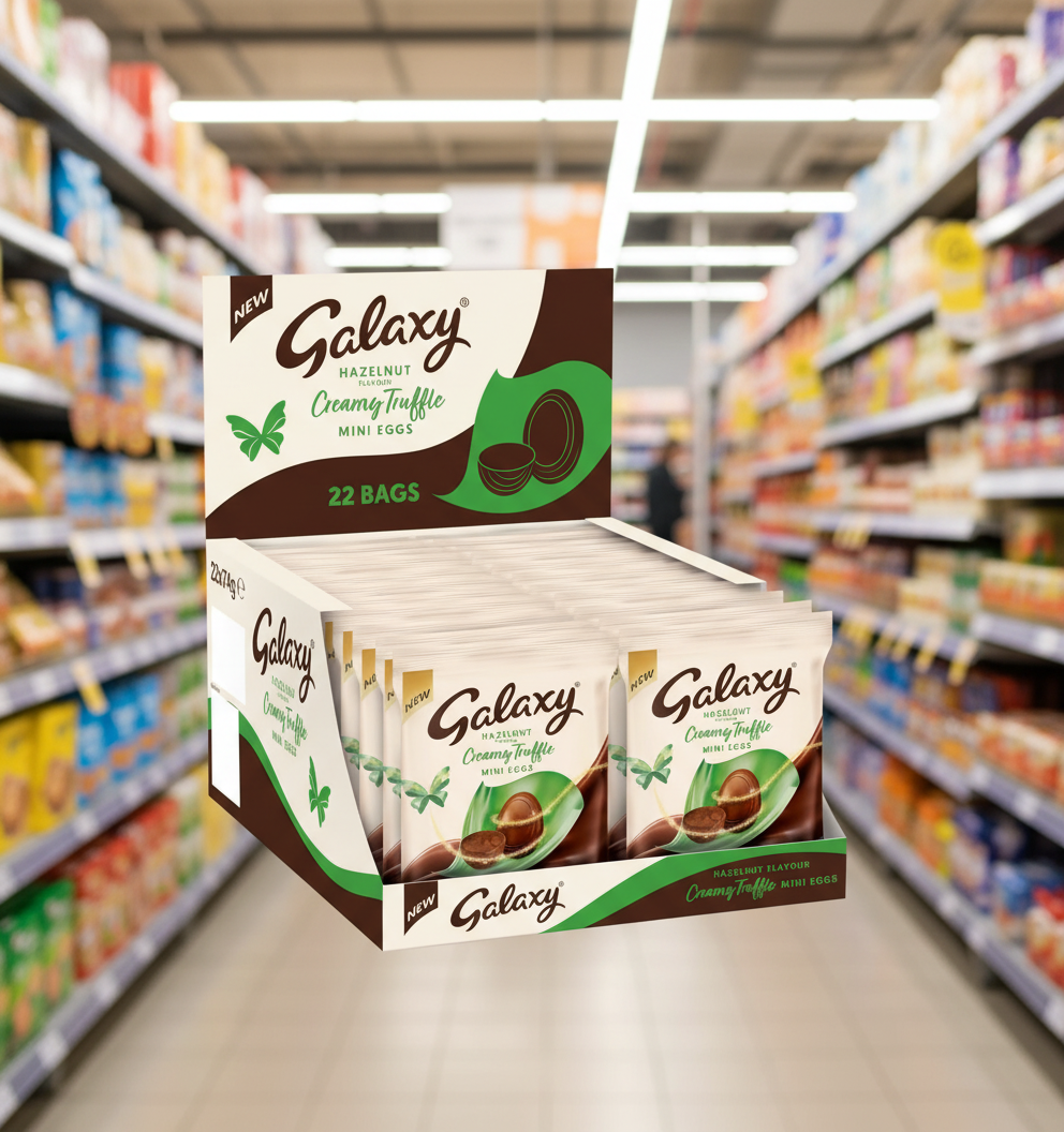 22 x Galaxy Milk Chocolate & Hazelnut Mini Egg bag - 80GM