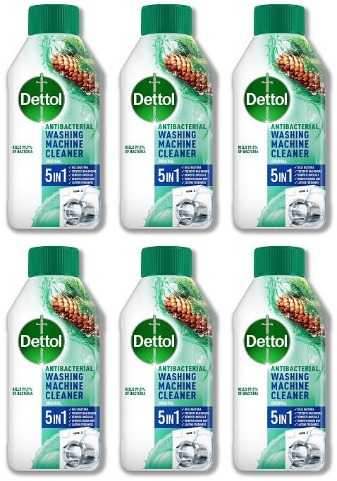 6 x Dettol Washing Machine Cleaner Spring - 250ML