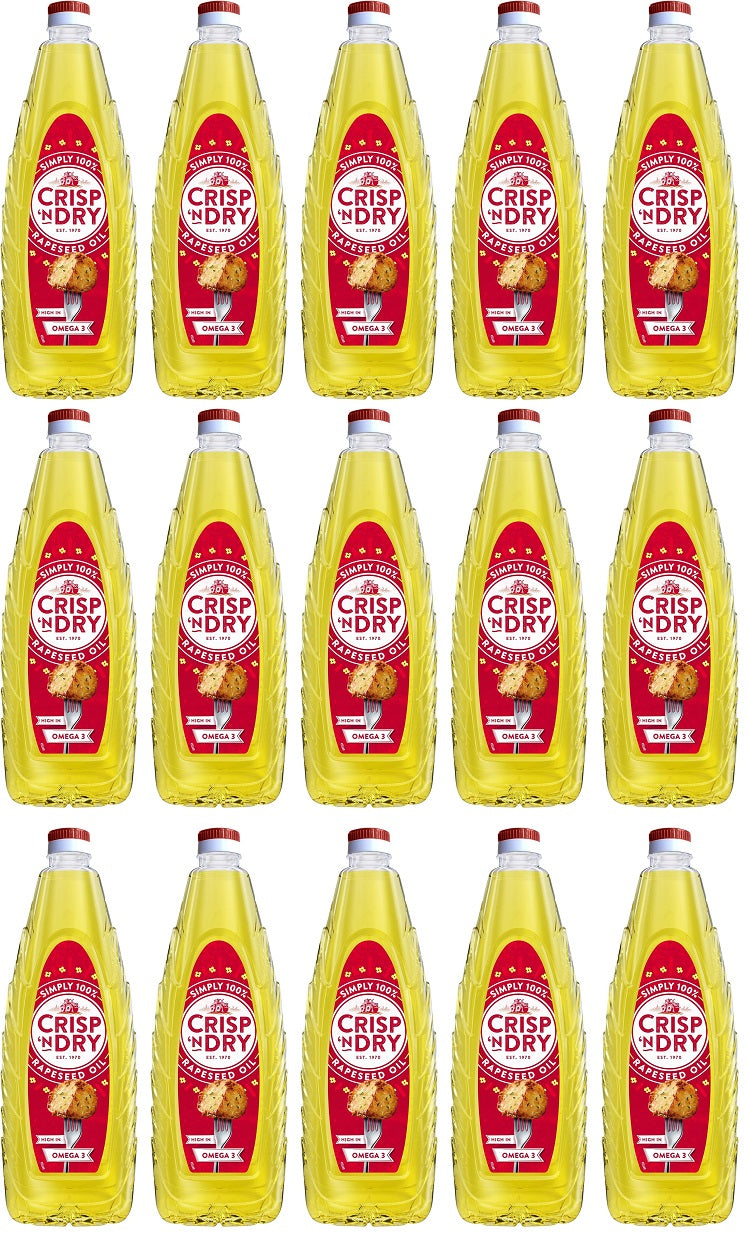 15 x Crisp N Dry Vegetable Oil 1 Litre