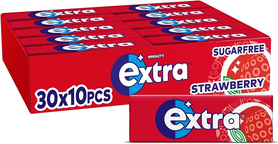 30 x Extra Sugar Free Strawberry 10Pce