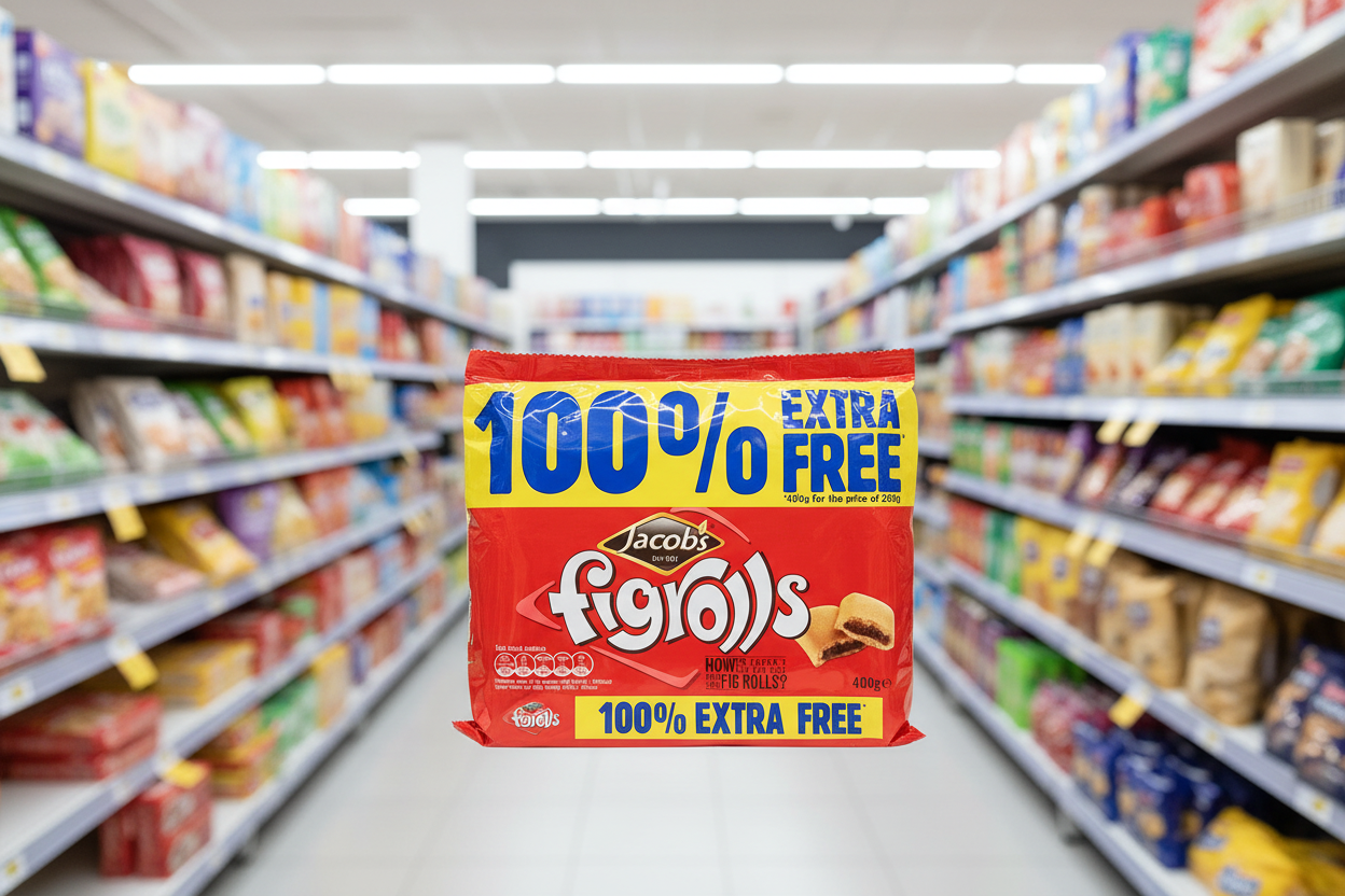 24 x Jacob's Figrolls 400G 100% Extra Free