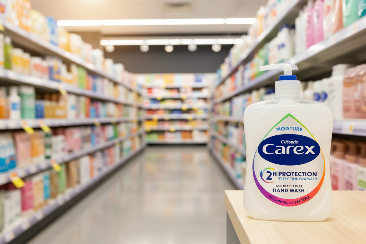 6 X Carex Handwash Moisture - 315Ml