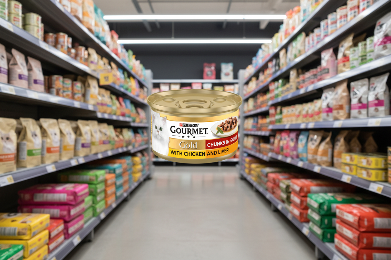 12 x Purina Gourmet Gold Chicken & Liver In Gravy 85Gm