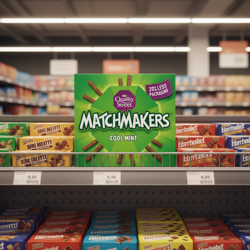 10 x Quality Street Cool Mint Matchmakers Box 120Gm