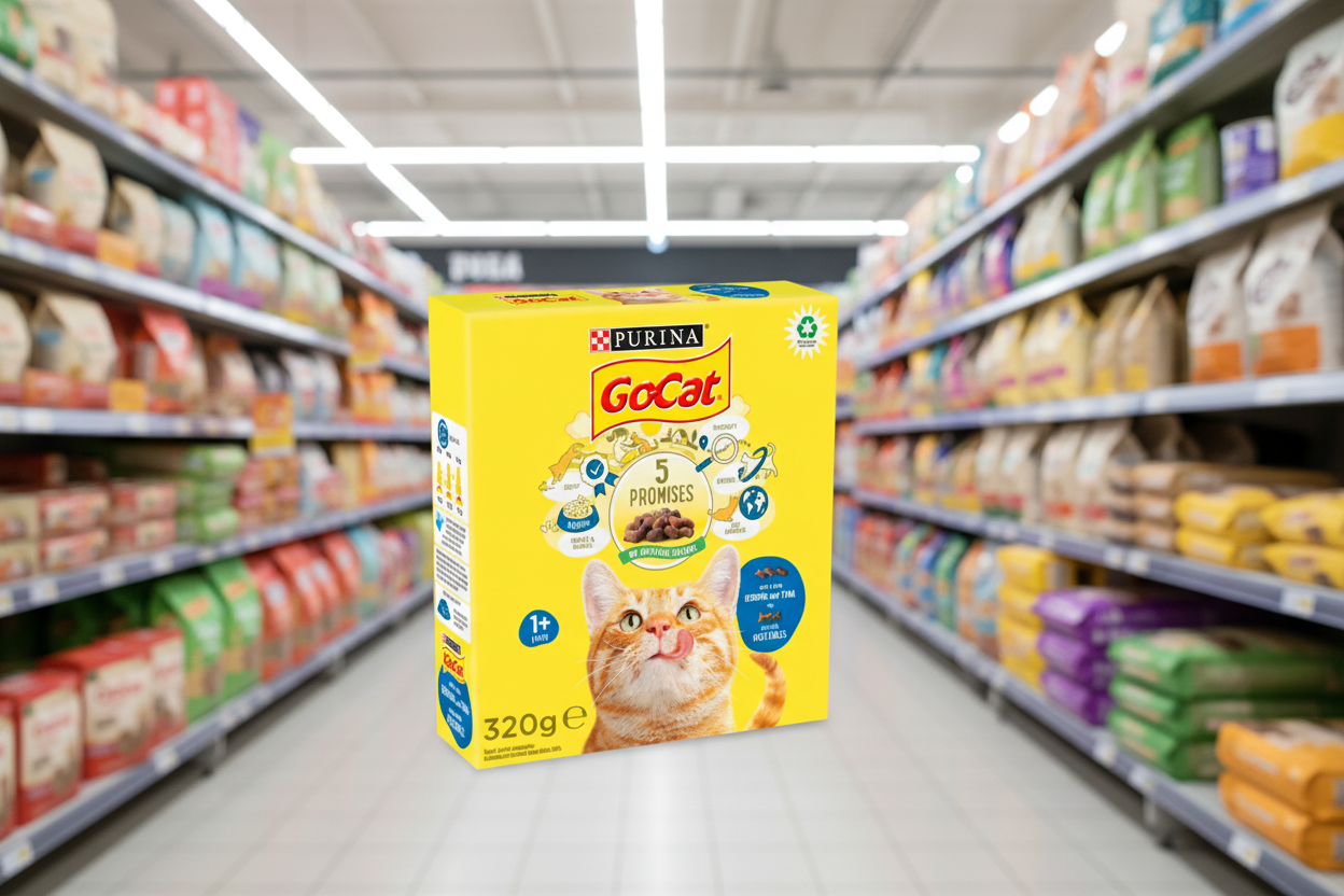 6 x Go Cat Tuna & Herring & Veg 320Gm