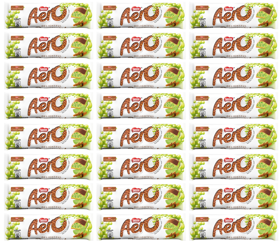 24 x Nestle Aero Bubbly Peppermint Bar 36Gm