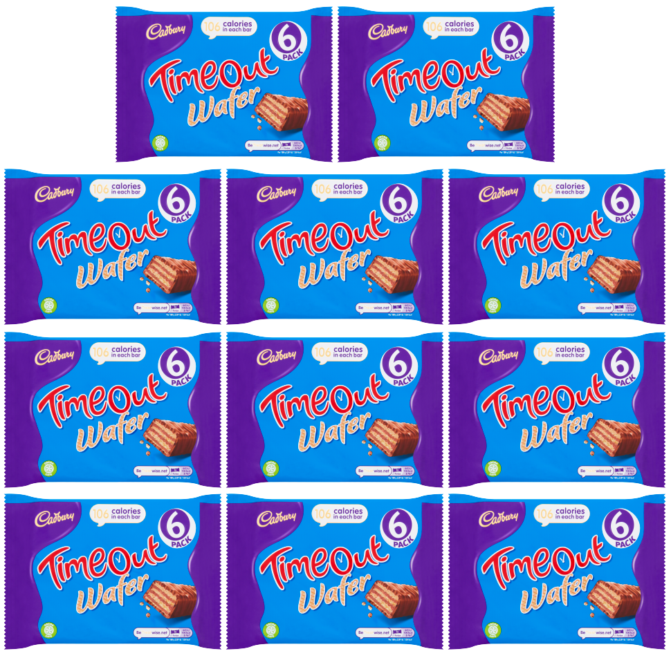 13 x Cadbury Timeout Multi Pack 6Pk 121Gm