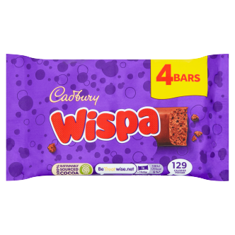 Cadbury Wispa Snacksize 4Pk 95Gm