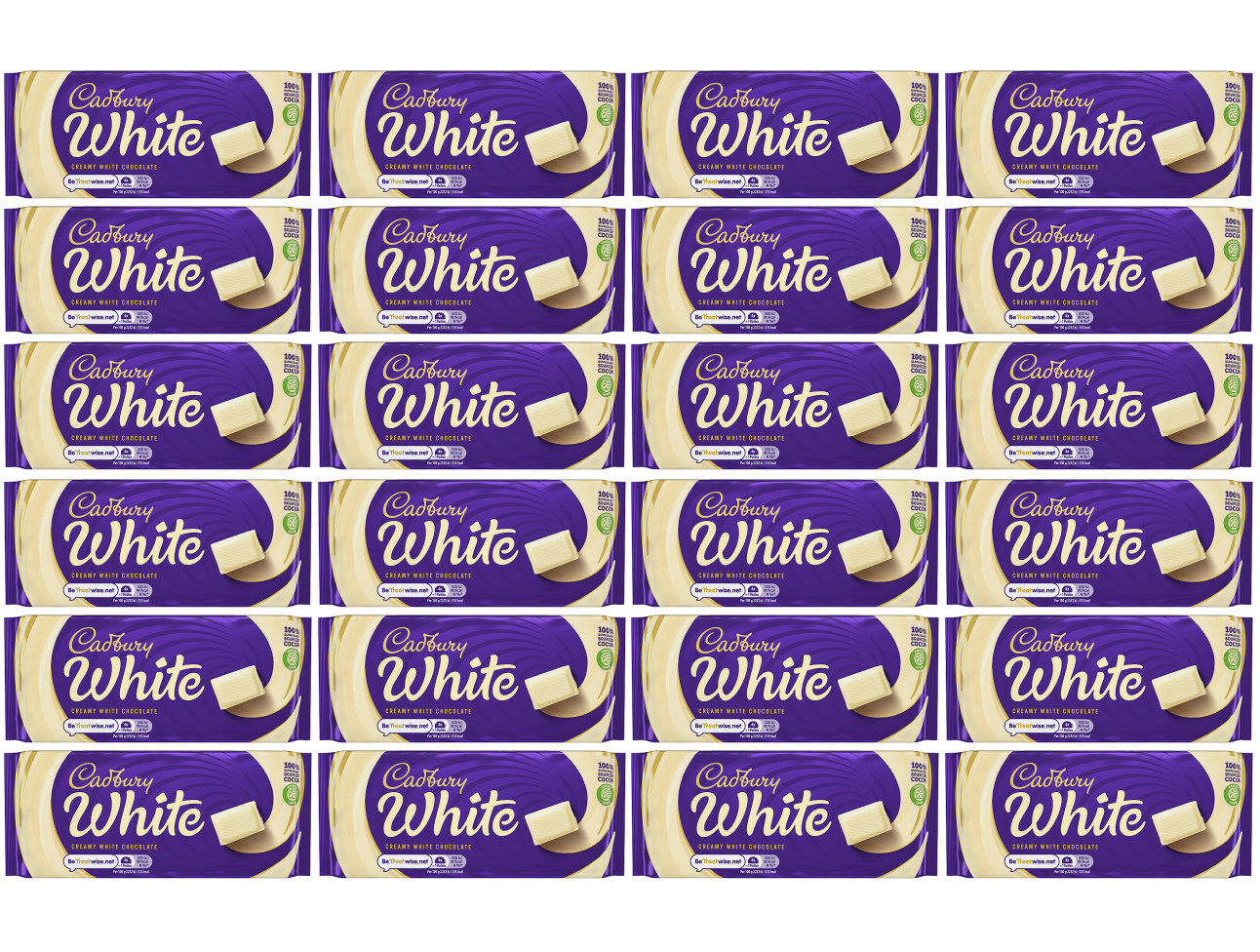 24 x Cadbury White Large Bar 90Gm