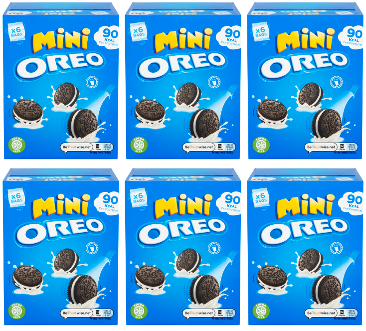 6 X Cadbury Oreo Vanilla Minis 114Gm