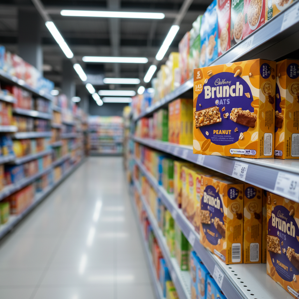 8 X Cadbury Brunch Peanut 5 Pack 160G