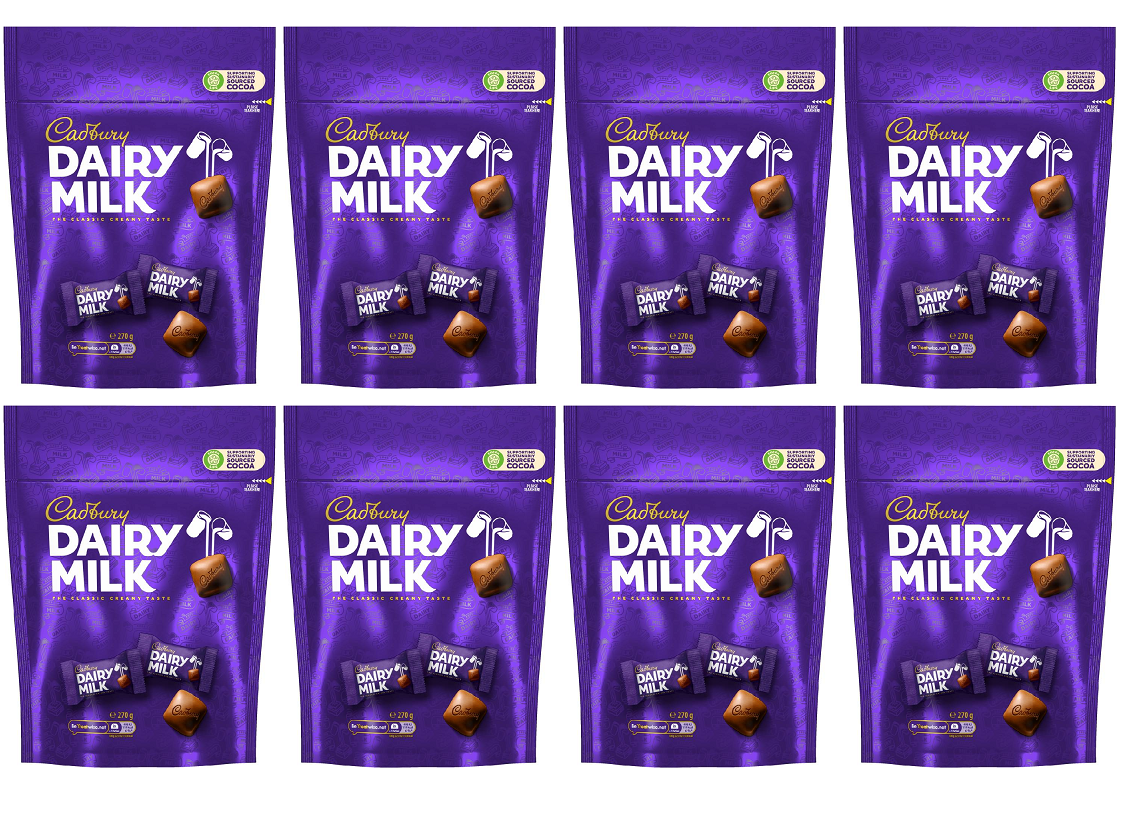 8 x Cadbury Chunks Pouch - 270GM