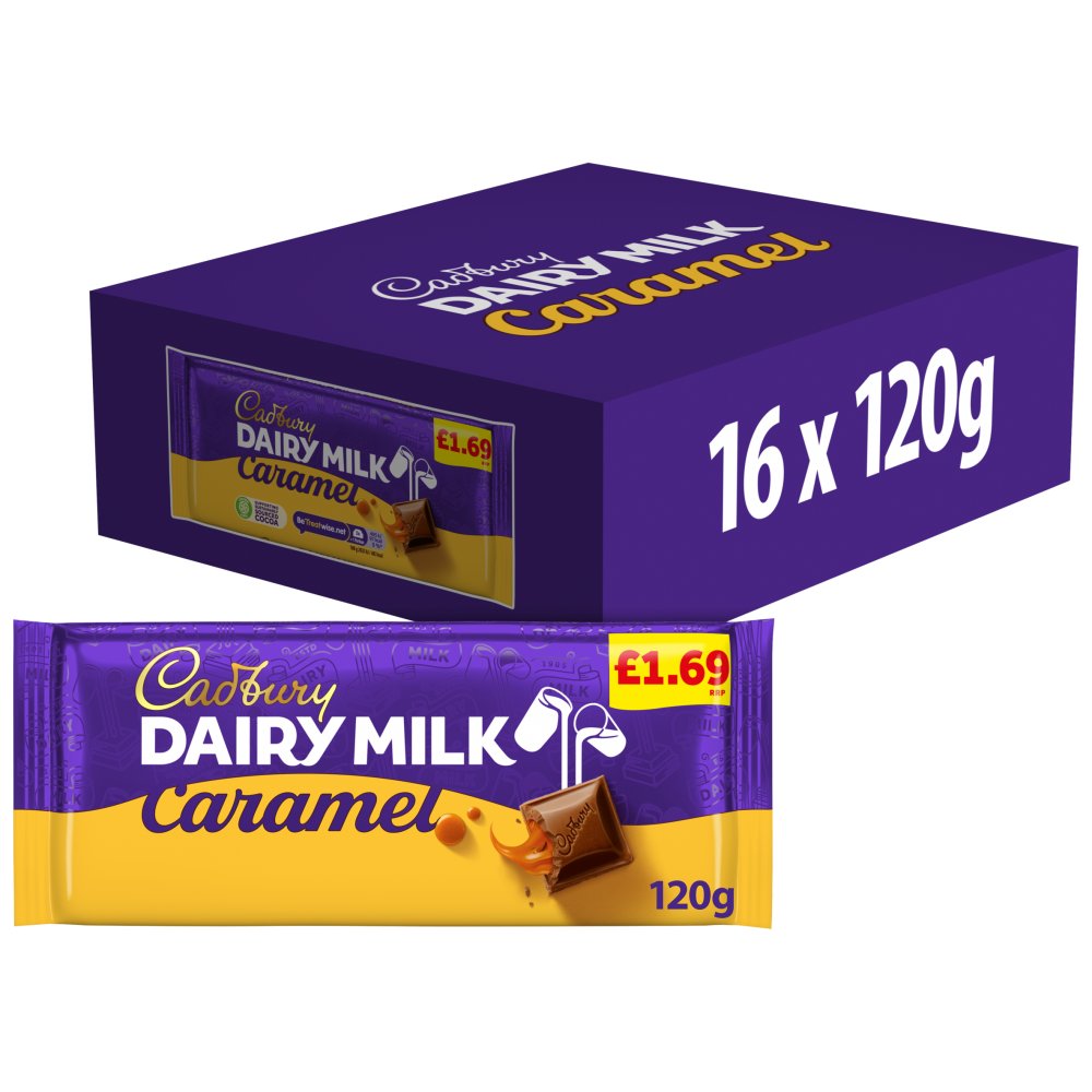 16 x Cadbury Caramel Bar - 120GM