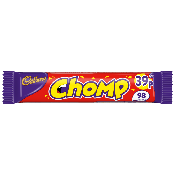 60 X Cadbury Chomp Chocolate Bar - 21Gm