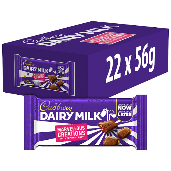 22 X Cadbury Dairy Milk Chopped F&N Grab Bar - 56Gm