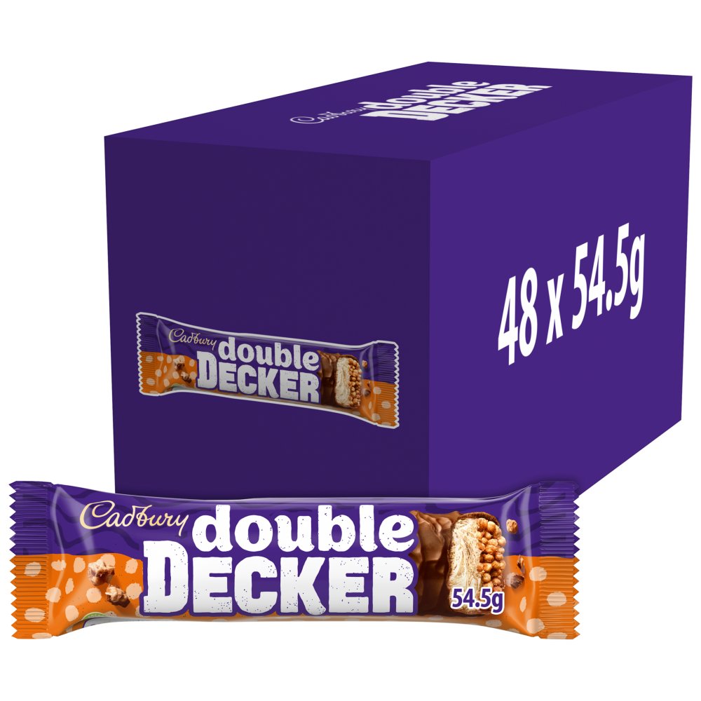 48 x Cadbury Double Decker Chocolate Bar 54.5G