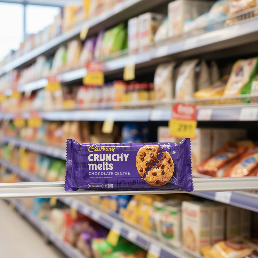 12 x Cadbury Crunchy Melts Chocolate Centre 156Gm