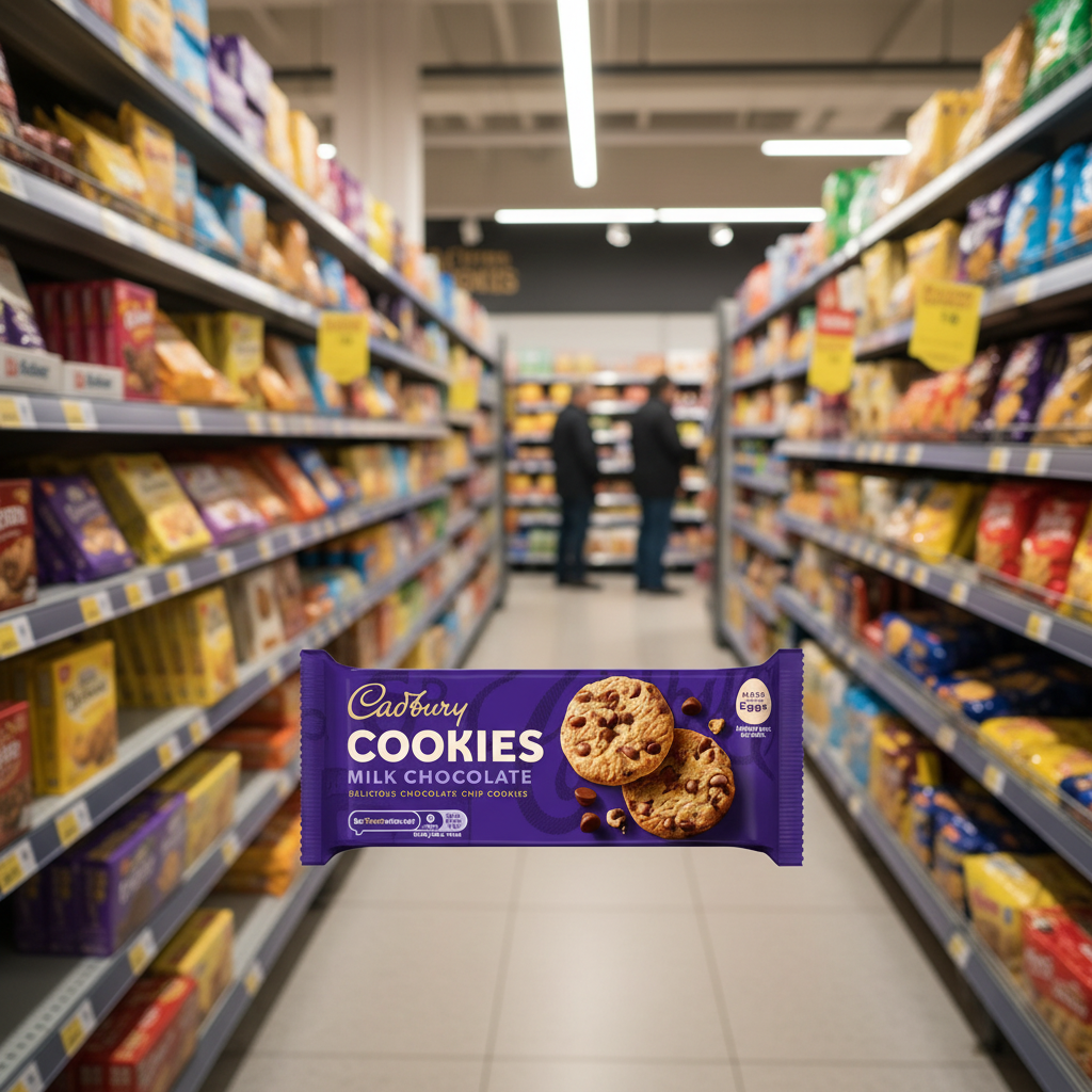 24 x Cadburys Cookies Choc Chip - 135GM