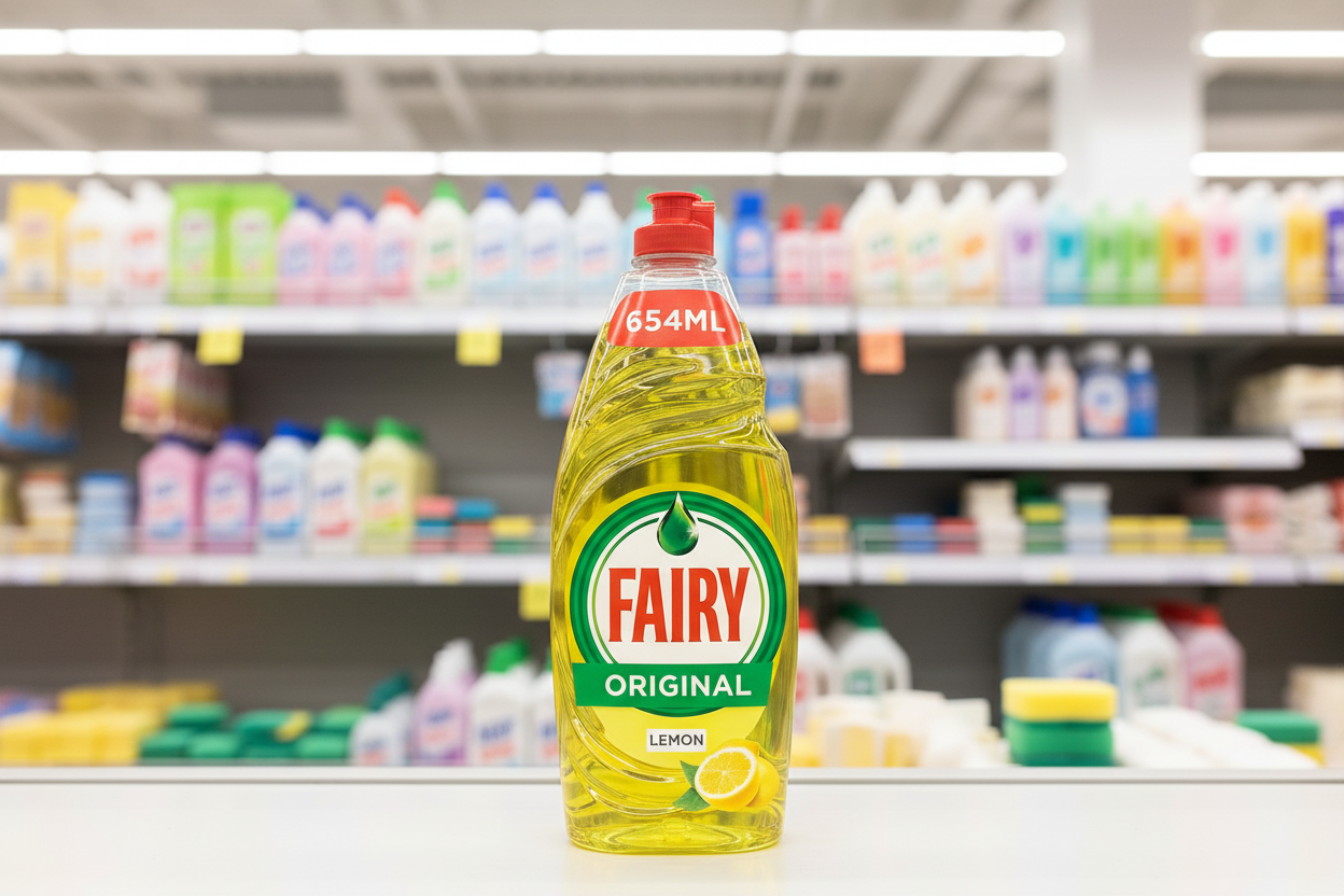 16 x Fairy Lemon Washing Up Liquid With Liftaction 654Ml
