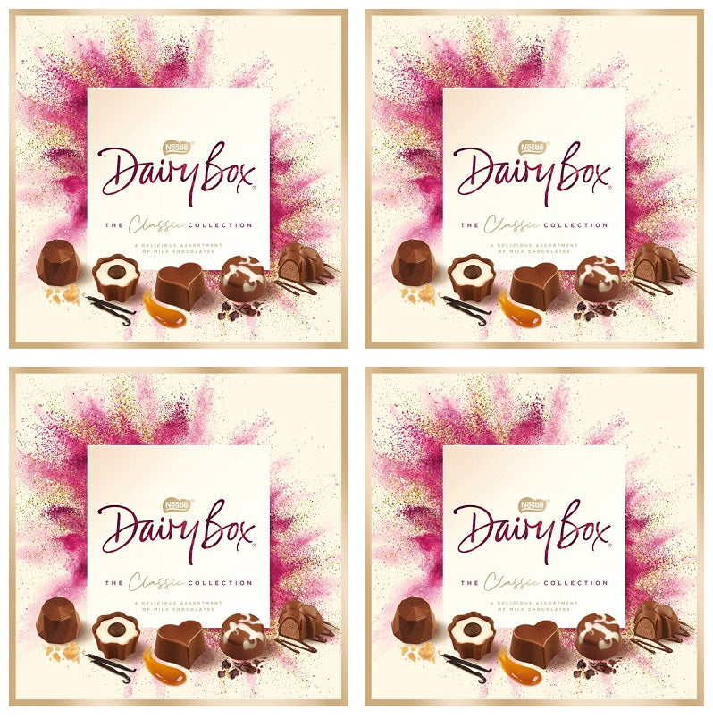 4 x Dairy Box Medium Chocolate Box 326G