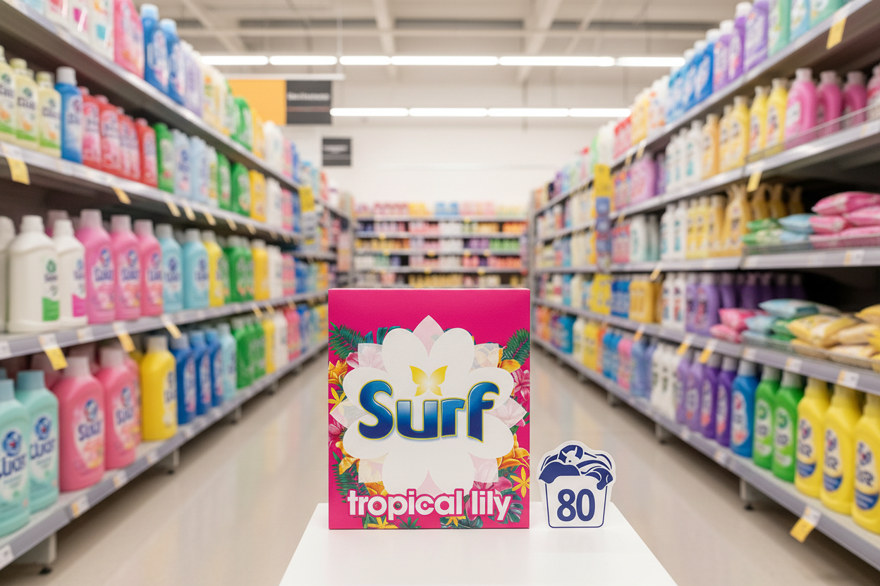 Surf Laundry Powder Tropical Lily 4 Kg 80 Washes