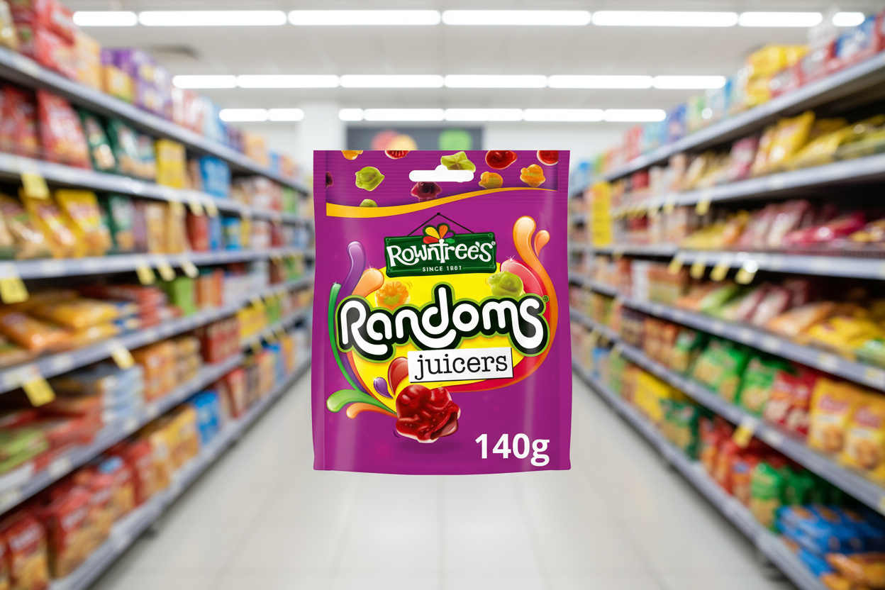 9 x Rowntree's Randoms Juicers Sweets Sharing Bag 140G
