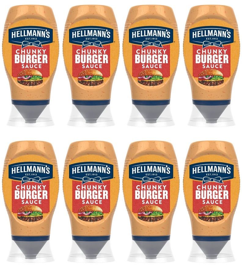 8 x Hellmann's Burger Sauce Chunky 250 Ml