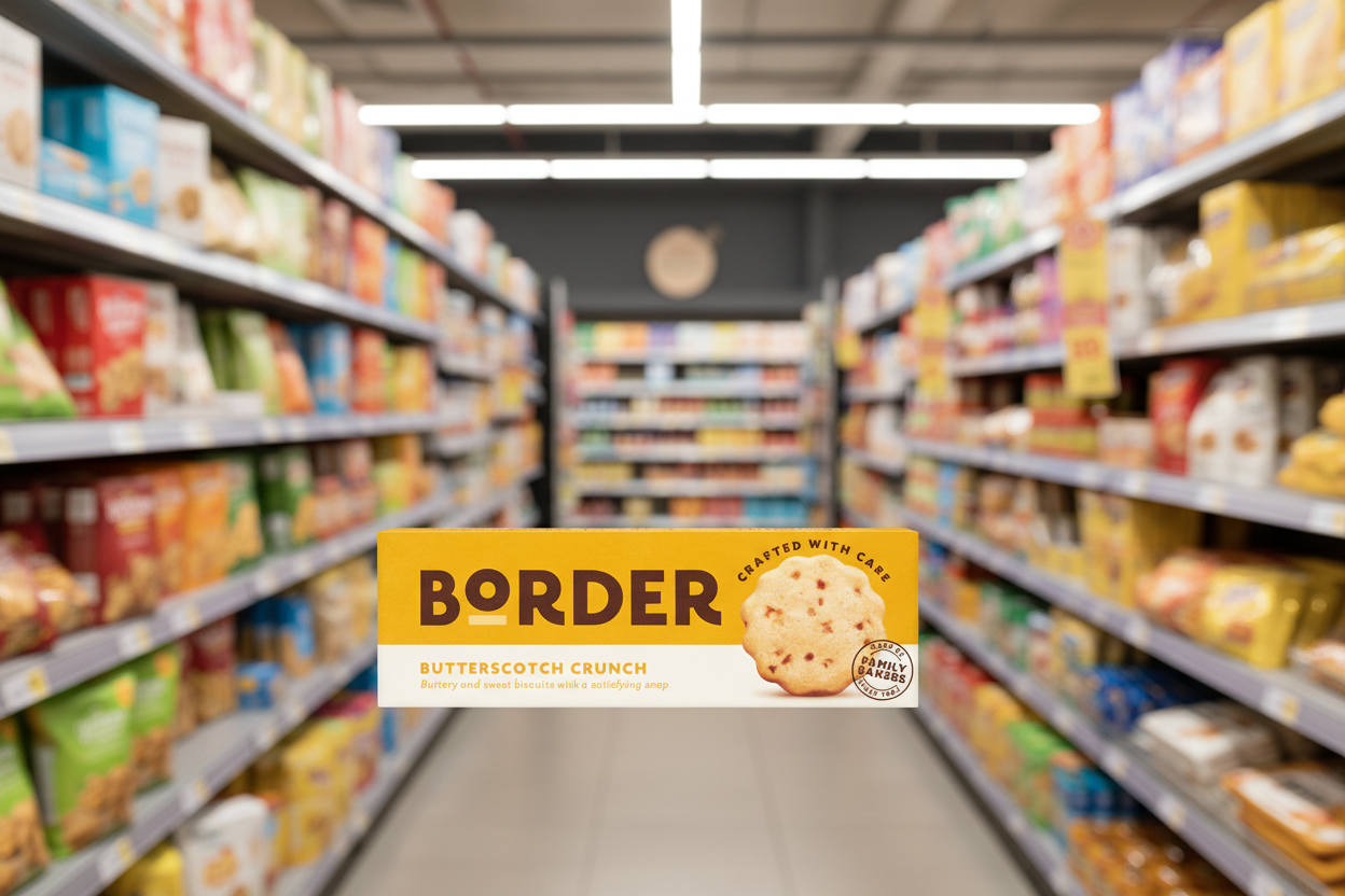 12 x Border Butterscotch Crunch 135G