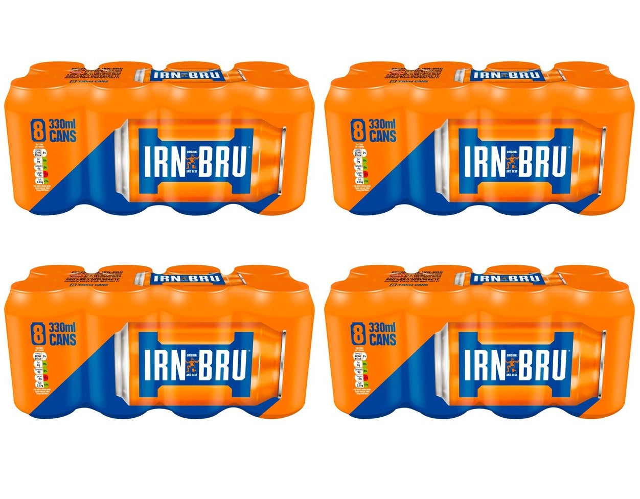 4 x Irn-Bru Soft Drink 6 X 330Ml Cans