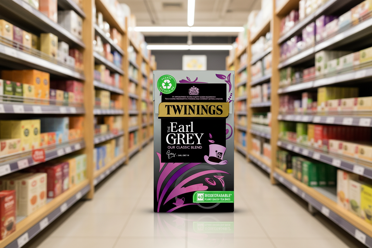 4 x Twinings The Earl Grey 40 Tea Bags 100G