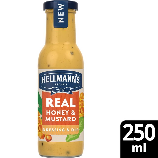 Hellmann's Salad Dressing & Dip Real Honey & Mustard 250 Ml