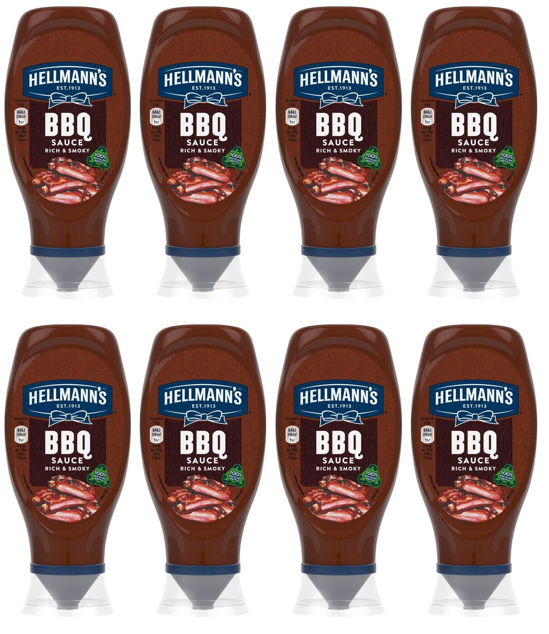 8 x Hellmann's Smokey Bbq 430Ml