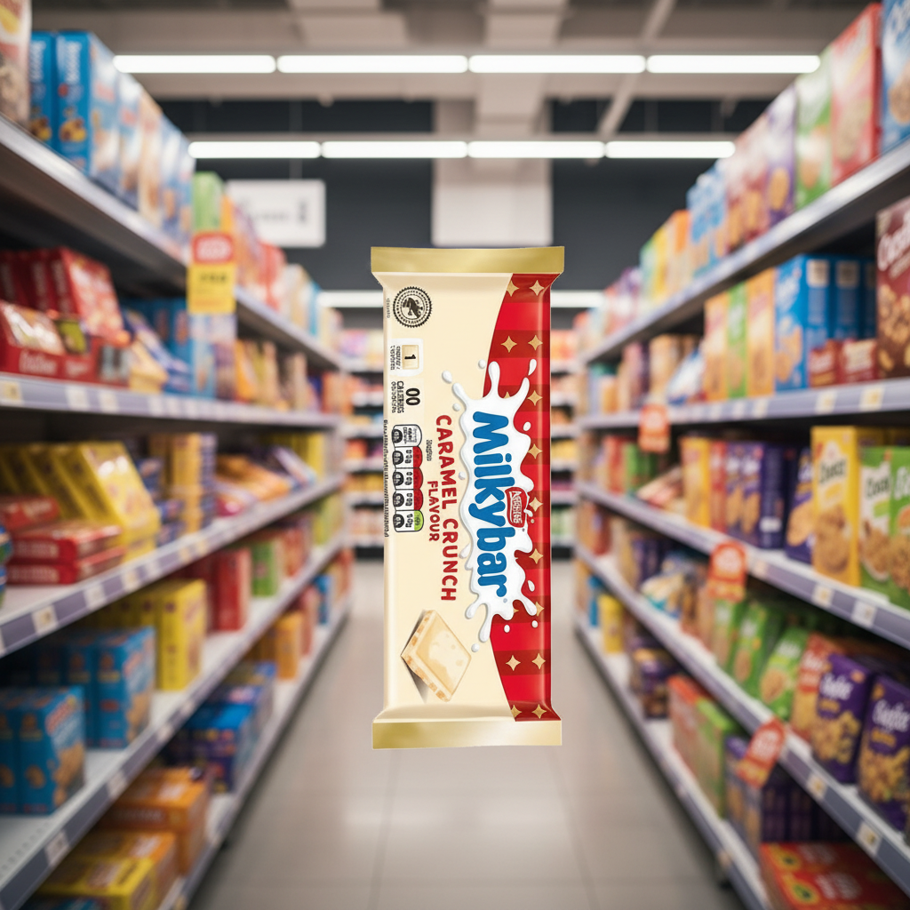 20 X Milkybar Caramel Christmas Block - 90Gm