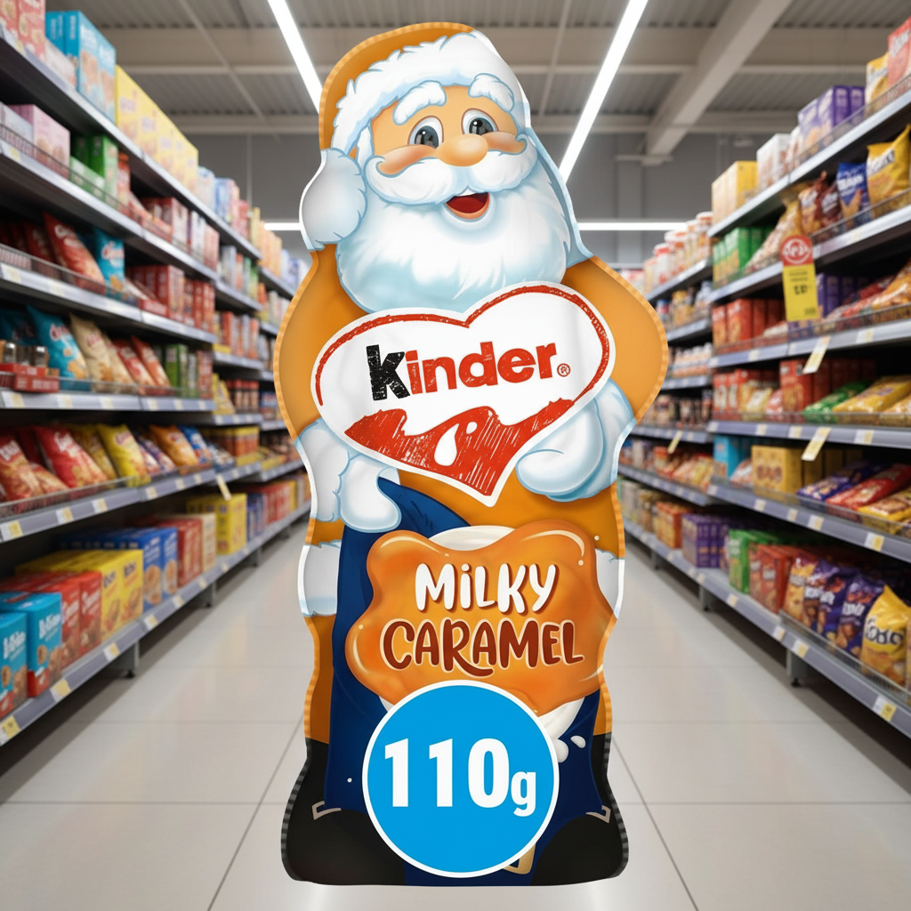 18 x Kinder Santa Figure Milky Caramel - 110GM