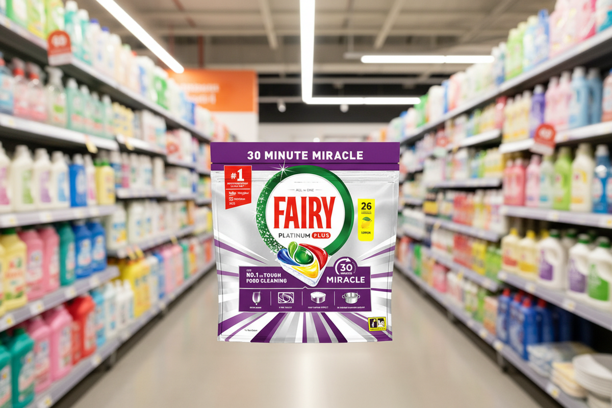 5 X Fairy Platinium Plus Miracle Dishwash Tablet - 26 Pack