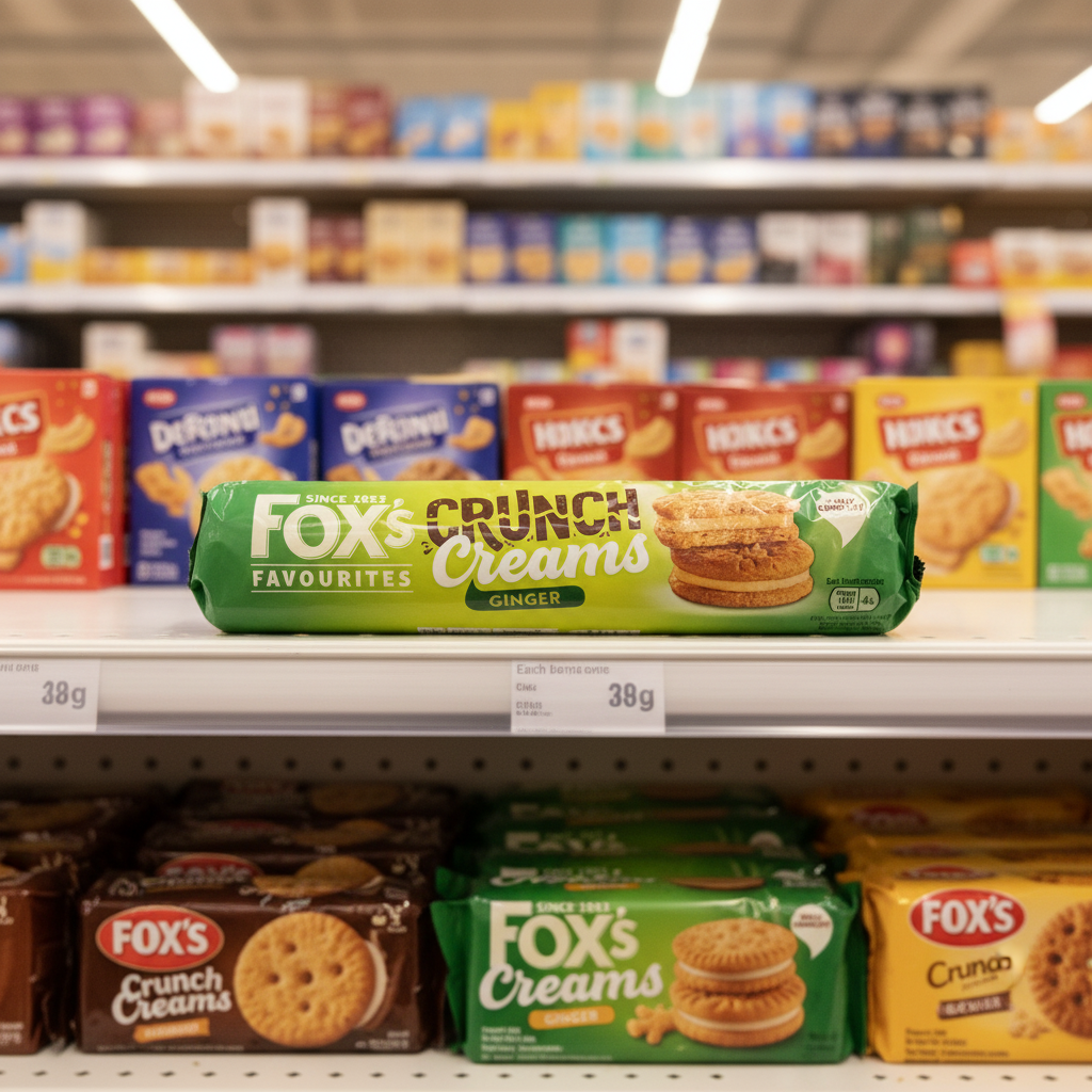 16 x Fox's Favourites Crunch Creams Ginger 200G