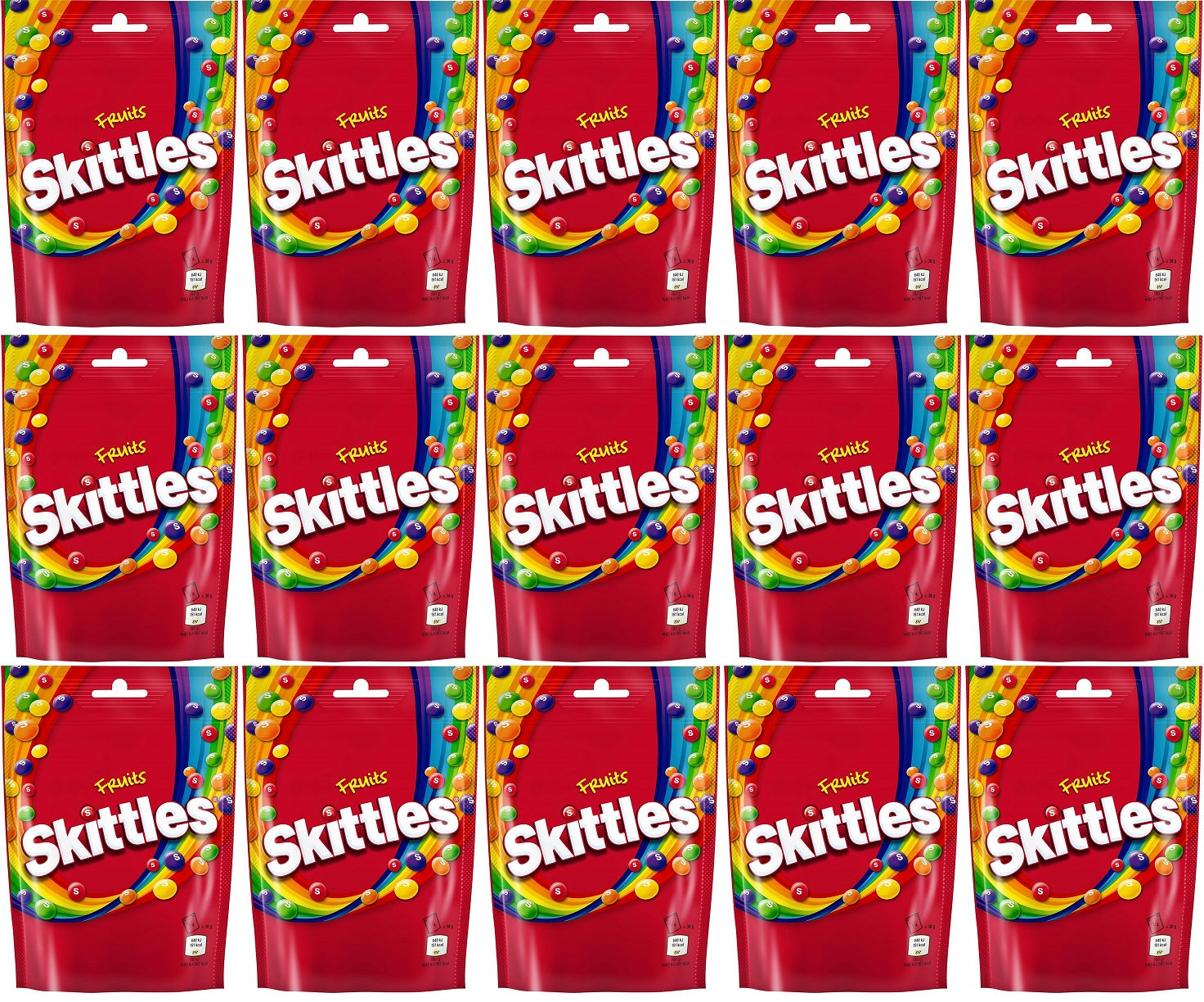 15 X Skittles Fruits Pouch 136G