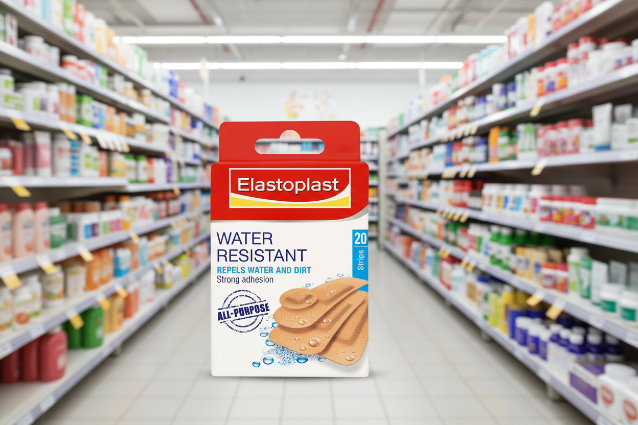 10 x Elastoplast Water Resistant 20 Plasters